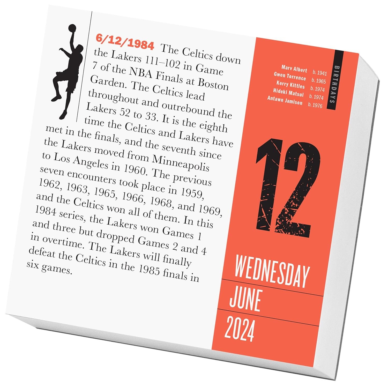 Official 365 Sports Facts-A-Year Page-A-Day Calendar 2024: Trivia, Record-Breaking Feats, Come From Behind Wins  Quotes     Calendar – Day to Day Calendar, August 8, 2023