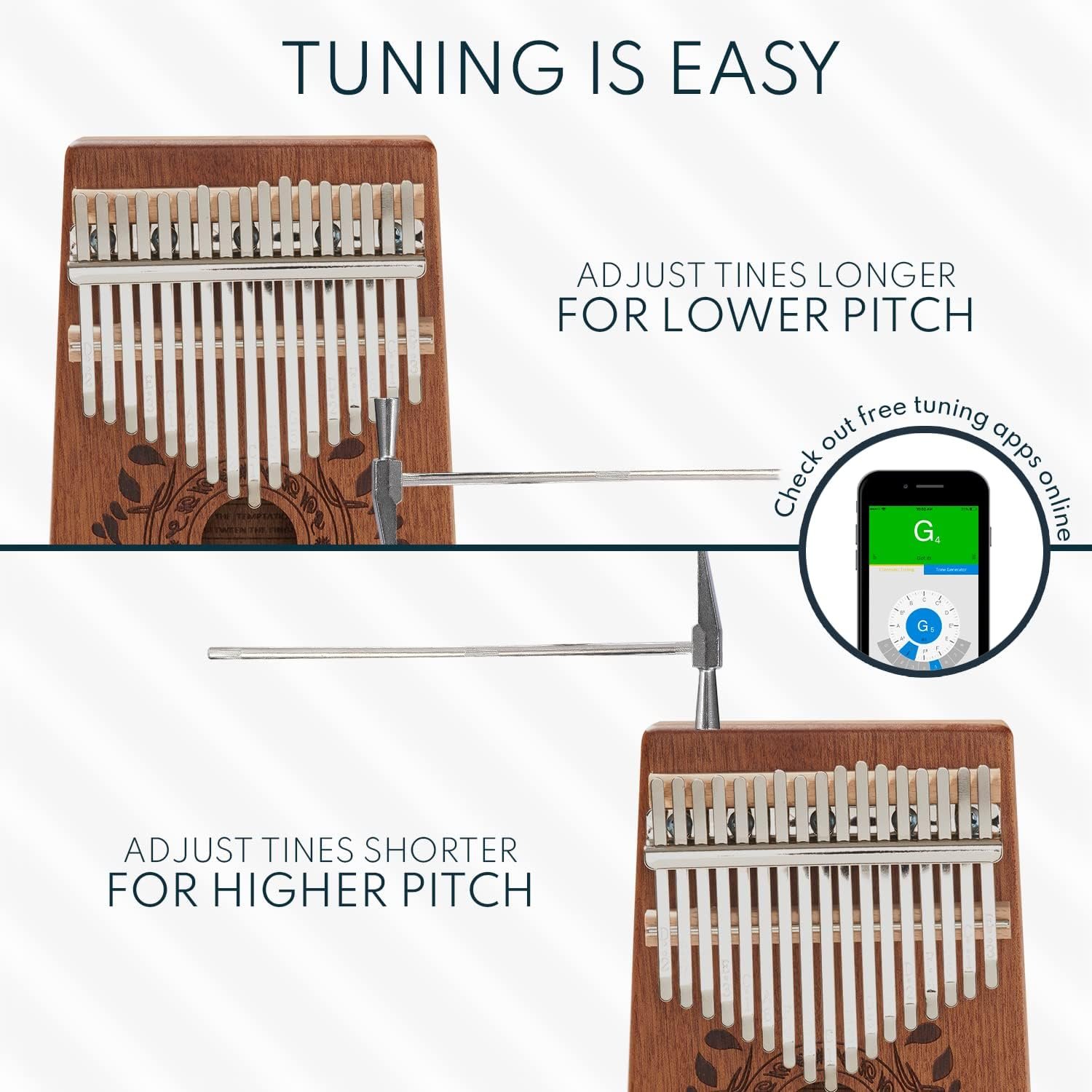 UNOKKI Kalimba 17 Key Thumb Piano | Premium, Lightweight  Durable Mahogany Mbira | Reduce Stress  Promote Well-Being | All Inclusive - Tuning Hammer, Velvet Bag  More | Great Gift for Kids  Adults